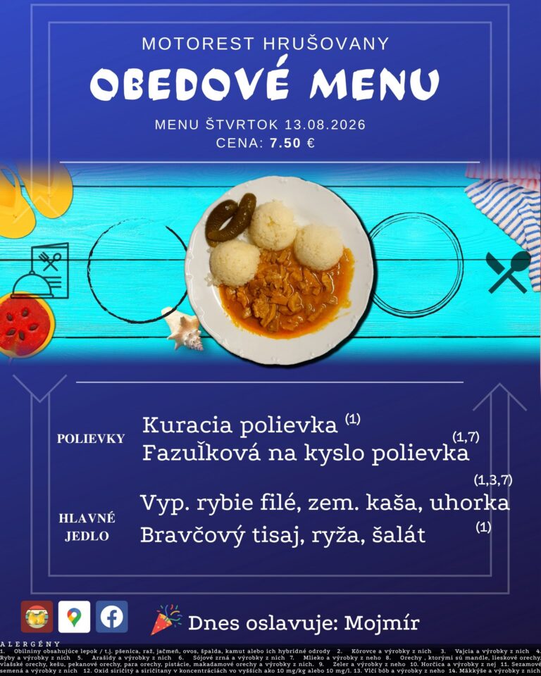 Menu MTHrusovany 57